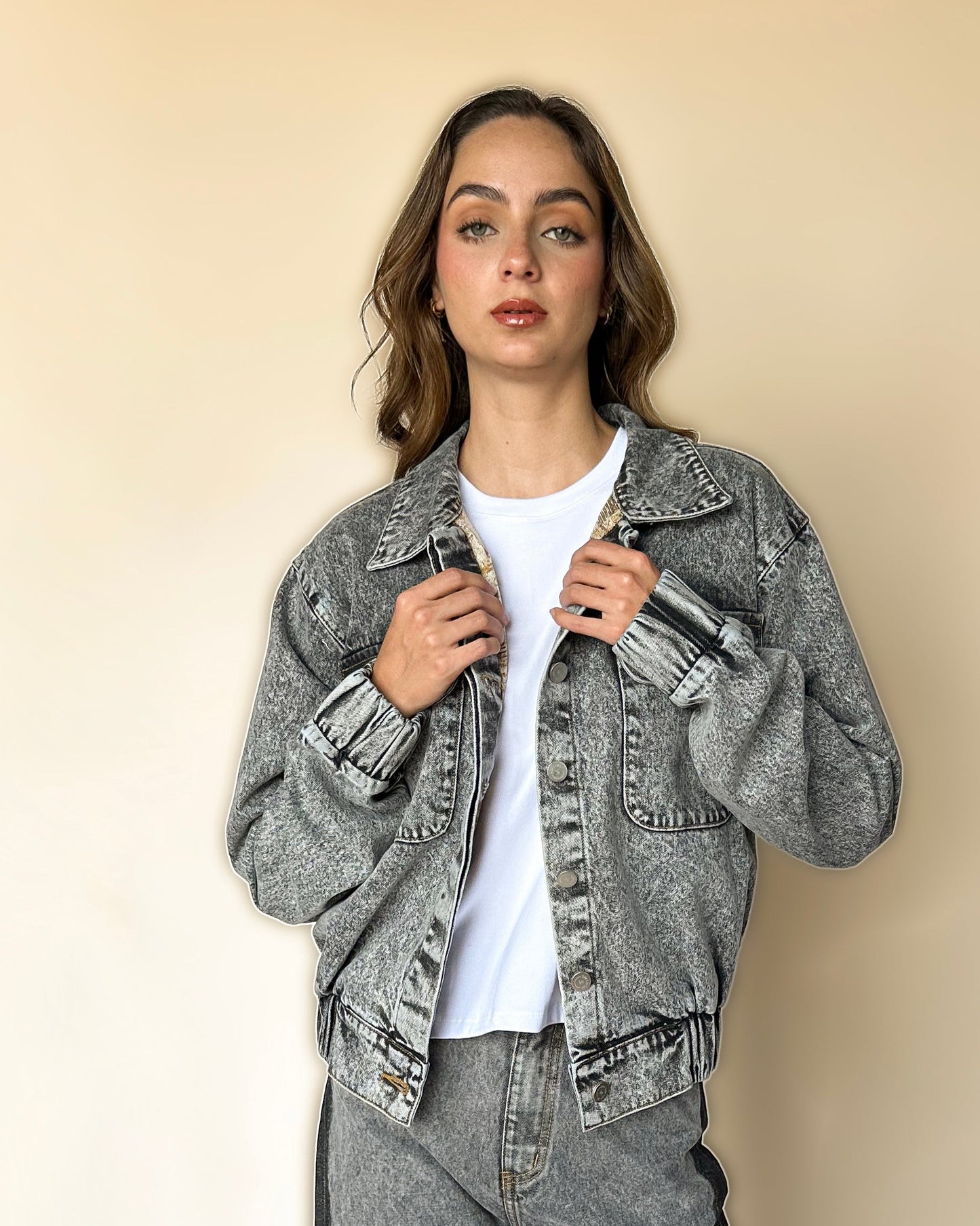 NOVA DENIM BOMBER JACKET