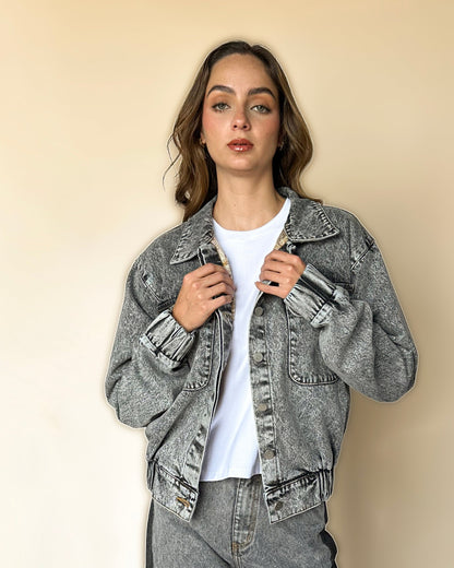 NOVA DENIM BOMBER JACKET