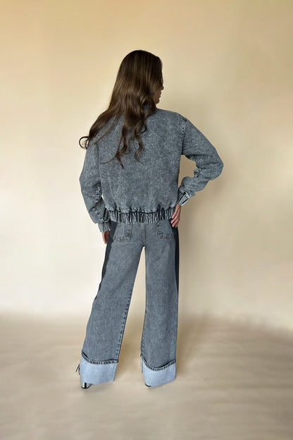 NOVA DENIM BOMBER JACKET