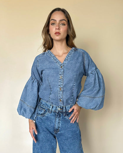 SOPHIA DENIM SHIRT