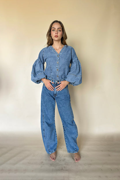 SOPHIA DENIM SHIRT
